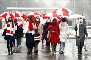 „Viasna“: Minske per protestus suimta daugiau nei 100 žmonių