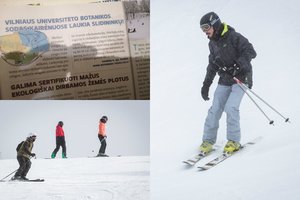 Nors slidinėjimo centrų veikla sustabdyta, Vilniaus universitetas įsigijus bilietą ragina išbandyti trasą