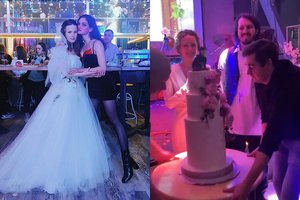 Rusijos atlikėjos ir prodiuserio vestuvių puotoje – garsenybių dainos ir netikėtas tortas