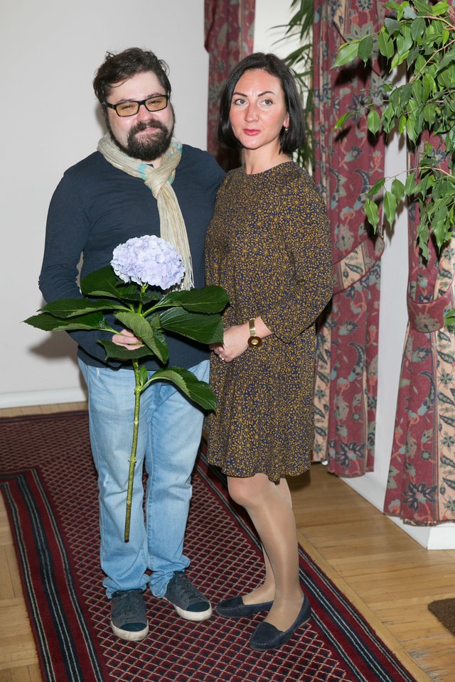 Rafailas Karpis su žmona Diana.<br>T.Bauro nuotr.