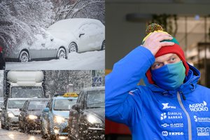 V. Žala pasidalijo patarimas, kaip vairuoti žiemą: kartą pats save stūmė kaip paspirtukininkas