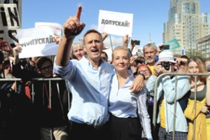 Pagrindinės A. Navalno bendražygės jo žmonos Julijos vaidmuo – vis svarbesnis