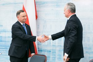 G. Nausėda su Lenkijos prezidentu aptarė situaciją regione, Rytų partnerystės politiką