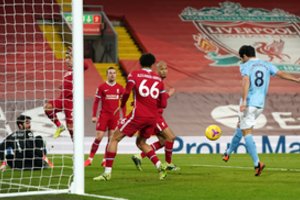 Liverpulyje triuškinamai laimėjęs „Manchester City“ žengė platų žingsnį titulo link