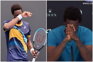 „Australian Open“ starte – ašaromis virtęs G. Monfilso pasirodymas: „Košmaras“