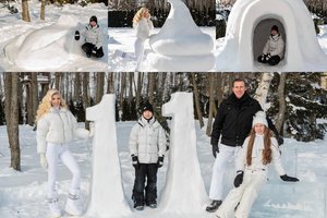 Inga Stumbrienė su šeima sūnui surengė neeilinį gimtadienį: vaišės – iš ledo pagamintuose induose