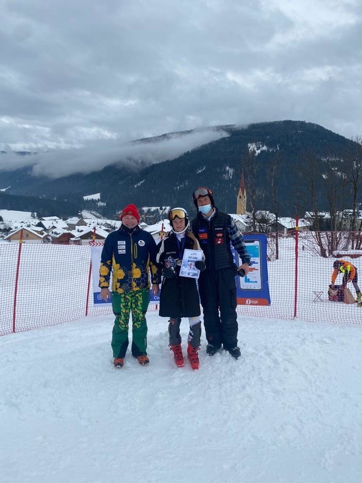  Gabija Šinkūnaitė rengiasi savo pirmajam pasaulio kalnų slidinėjimo čempionatui<br> J.Šinkūnienės nuotr.
