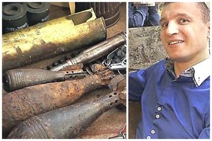 Ne kartą teisto klaipėdiečio bute – ginklų arsenalas, milžiniškas kiekis narkotikų ir nacių atributika