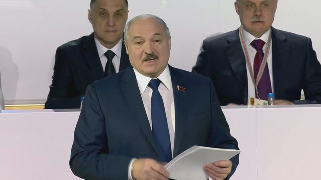 „Liaudies susirinkimo“ metu A. Lukašenka negailėjo liaupsių: „Atrėmėme puolimą iš užsienio“