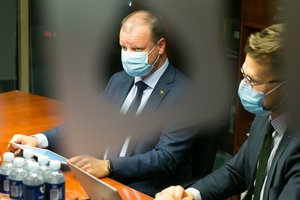 S. Skvernelis apie žiežirbas tarp konservatorių ir G. Nausėdos: turi susitarti I. Šimonytė, prezidentas ir Seimas