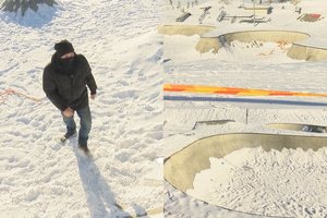 Žmonės niršta: pramogų erdvė tampa spąstais vaikams – negalėdami išlipti šalo siaučiant pūgai