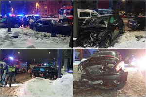 BMW ir „CityBee“ avarija Kaune: į įvykio vietą skubėjo visos pagalbos tarnybos