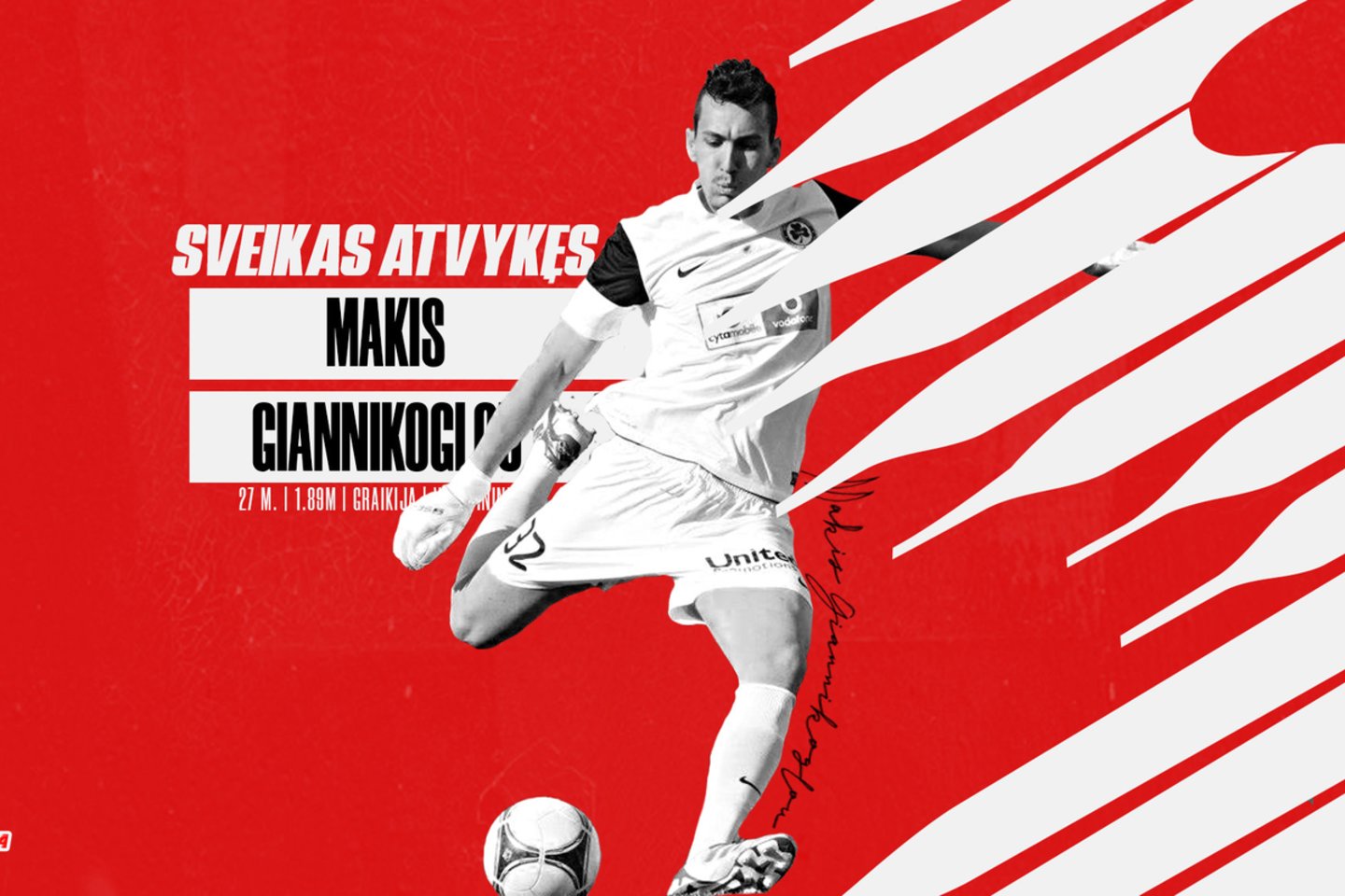 2021 m. sezonui besirengiančios Marijampolės „Sūduvos“ vartininkų grandį papildė graikas Makis Giannikoglou.