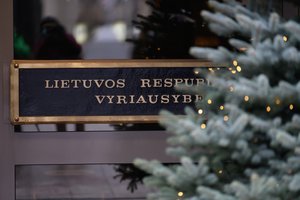 Prie Vyriausybės – sporto entuziastų „treniruotė“, prašant leisti sportuoti viduje