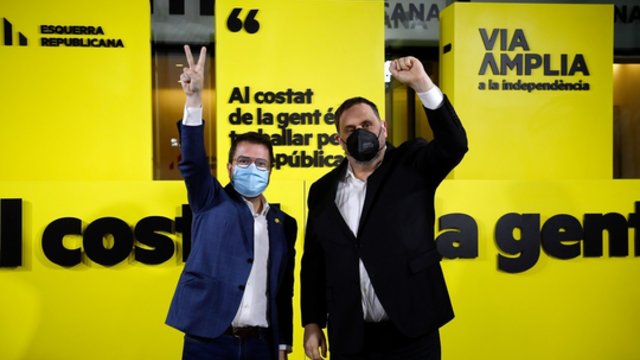 Katalonijos parlamento rinkimuose daugumą užsitikrino separatistų partijos