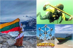 Vasario 16-osios proga lietuviai per pasaulį nubangavo trispalvių jūra