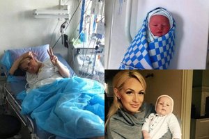 Oksana Pikul-Jasaitienė paviešino nematytus kadrus iš gimdyklos ir pirmųjų sūnaus dienų