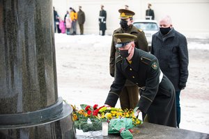 Pagerbtas Lietuvos laisvės kovos sąjūdžio tarybos pirmininko, partizanų generolo J. Žemaičio-Vytauto atminimas