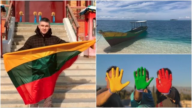 Pamatykite: 27 šalys padovanojo Lietuvai unikalią dovaną – trispalvių jūrą pasaulyje
