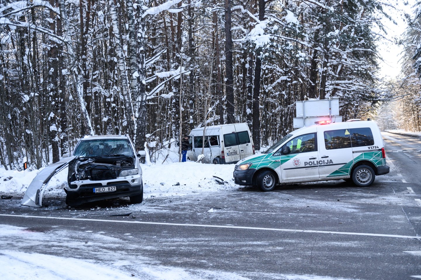  Per avariją Vilniaus pakraštyje sužeisti trys žmonės.<br> V.Skaraičio nuotr.