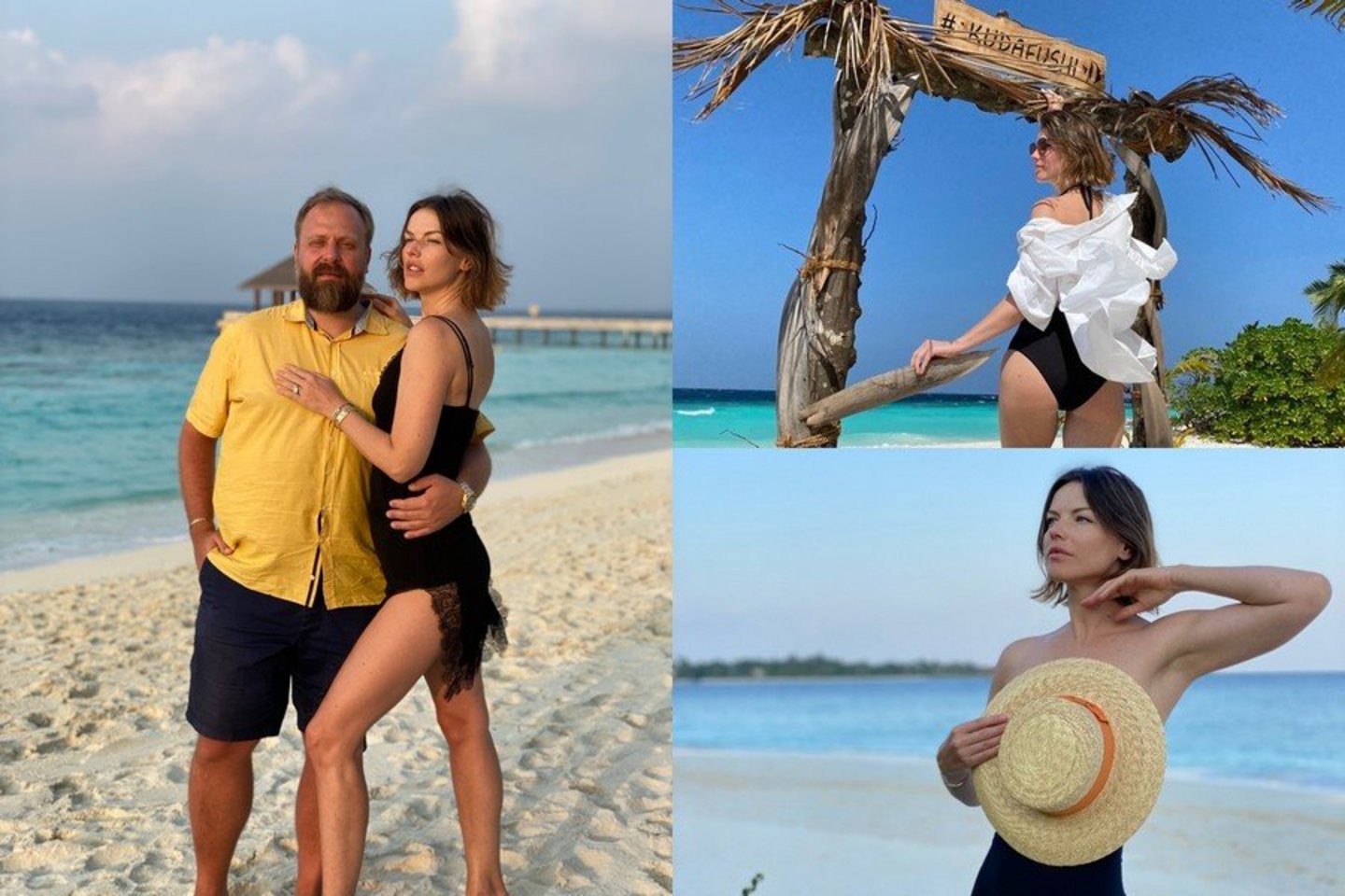  Alesios ir Romualdo Mačiulių akimirkos iš atostogų Maldyvuose.<br>Asmeninio albumo nuotr.