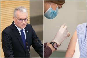 Prezidentas džiaugiasi vakcinacijos mastais: tiek daug lietuvių per parą paskiepyta dar nebuvo