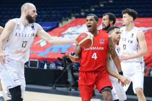 Sumalė į miltus: danai buvo sutriuškinti Belgijos krepšininkų