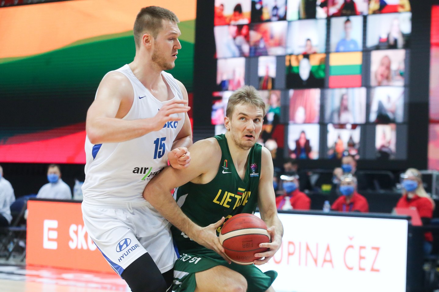 Lietuvos rinktinė Vilniuje įveikė Čekijos krepšininkus<br>T.Bauro nuotr.