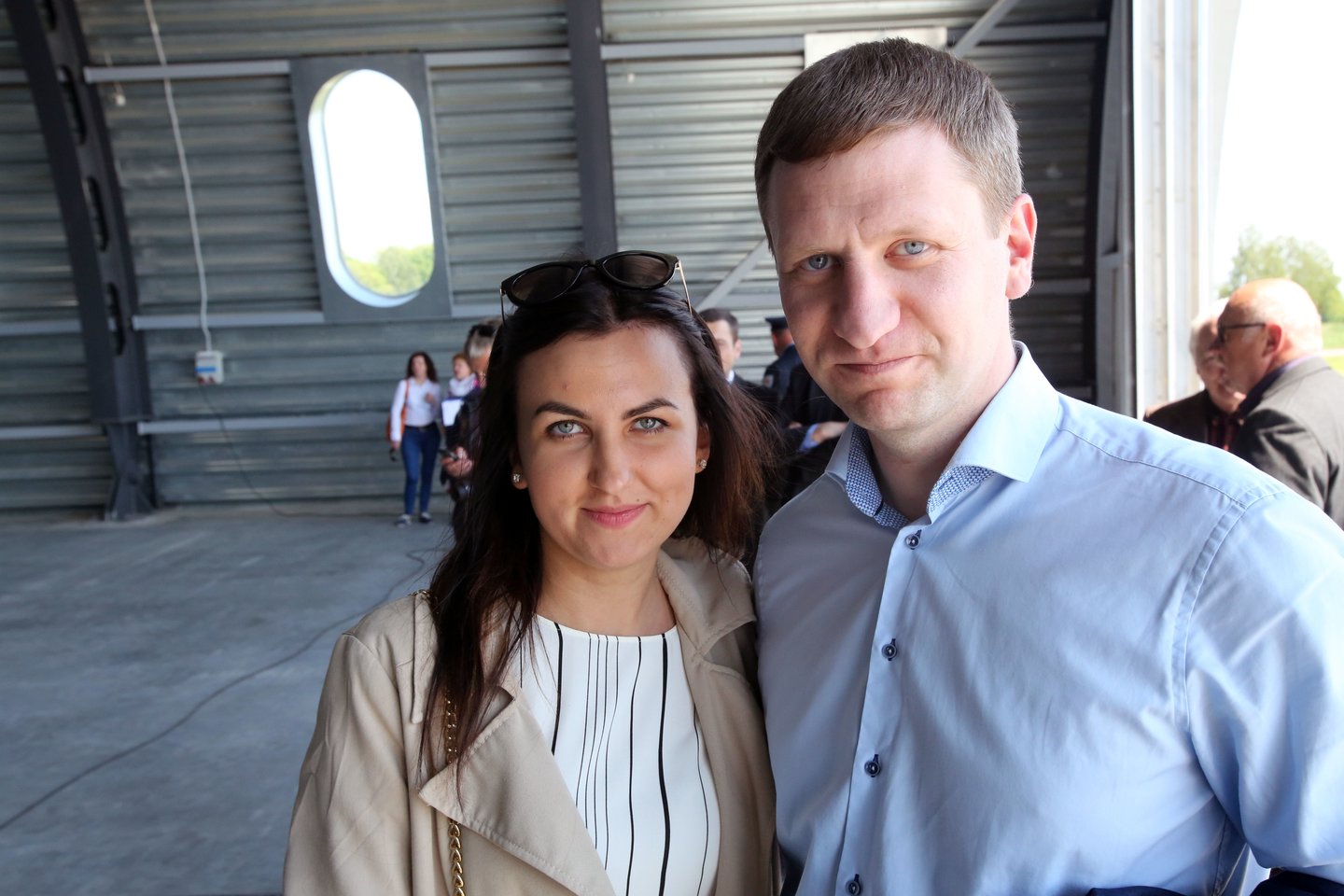  Simonas Kairys su žmona Deimante 2016-aisiais.<br>M.Patašiaus nuotr.
