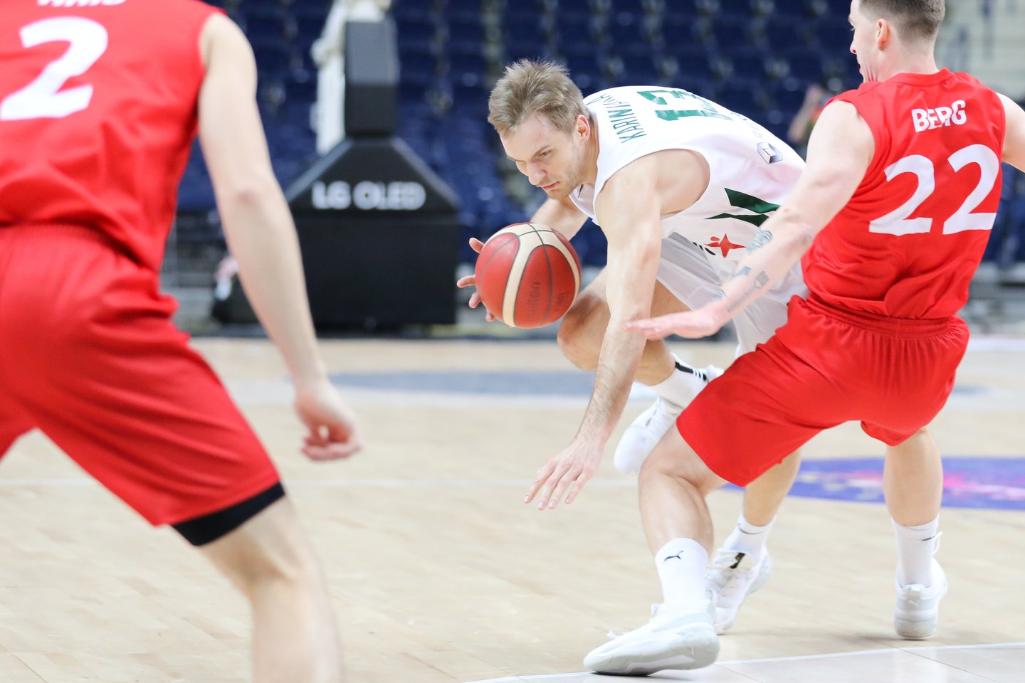 Lietuvos krepšininkai žengė į 2022-ųjų Europos krepšinio čempionatą.<br>T.Bauro nuotr.