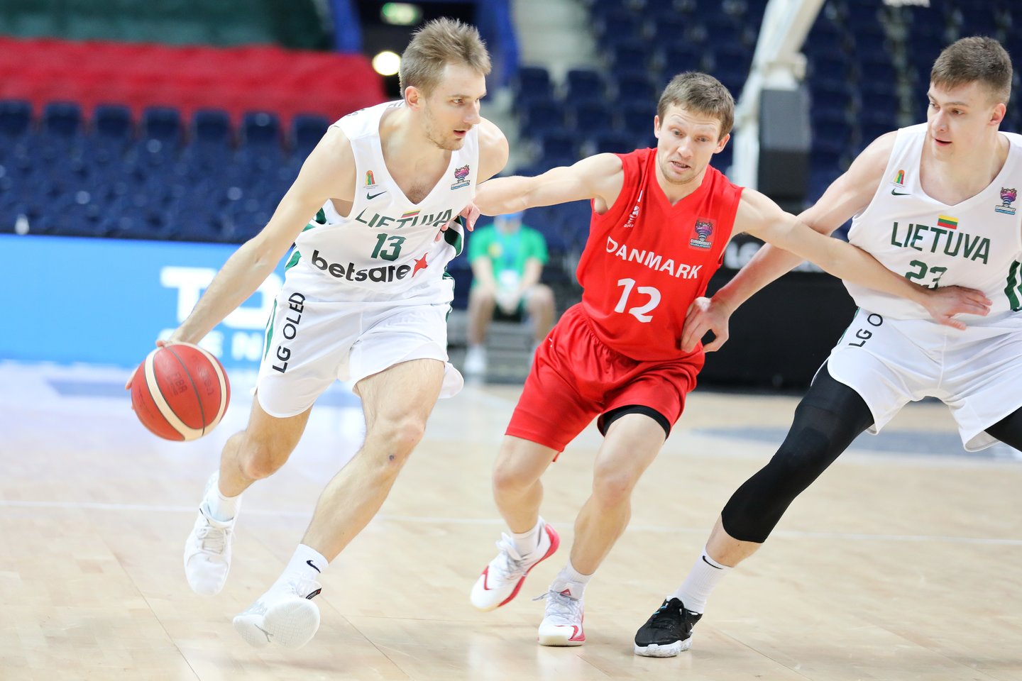 Lietuvos krepšininkai žengė į 2022-ųjų Europos krepšinio čempionatą.<br>T.Bauro nuotr.