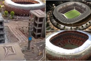 Neišgalėjęs aplankyti svajonių miesto, vyras jį pasistatė tiesiog savo kieme