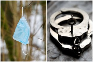 Į parduotuvę be kaukės Kalvarijoje atėjusi moteris susigrūmė su policininkais