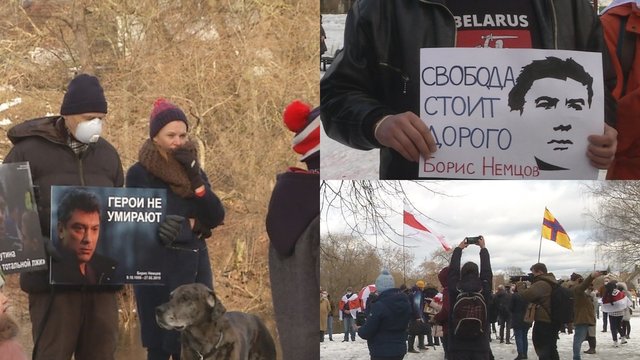 B. Nemcovo atminimas pagerbtas ir Vilniuje: susirinko būrys aktyvistų ir politikų