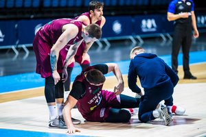 „Lietkabelio“ centras Dž. Gagičius rimtos traumos išvengė, bet kurį laiką nežais