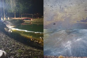 Aiškėja, kokie teršalai į aplinką plūdo Salantuose: tarša suvaldyta, tačiau kaltininkas dar nerastas