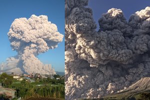 Išsiveržė vienas galingiausių ugnikalnių pasaulyje: į dangų pakilo 5 km pelenų debesis