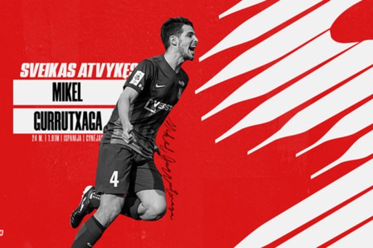 „Sūduvoje“ rungtyniaus gynėjas M. Gurrutxaga