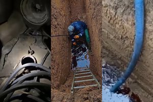 Rastas taršos šaltinis Salantuose: po žeme – talpos su neaiškios kilmės skysčiu