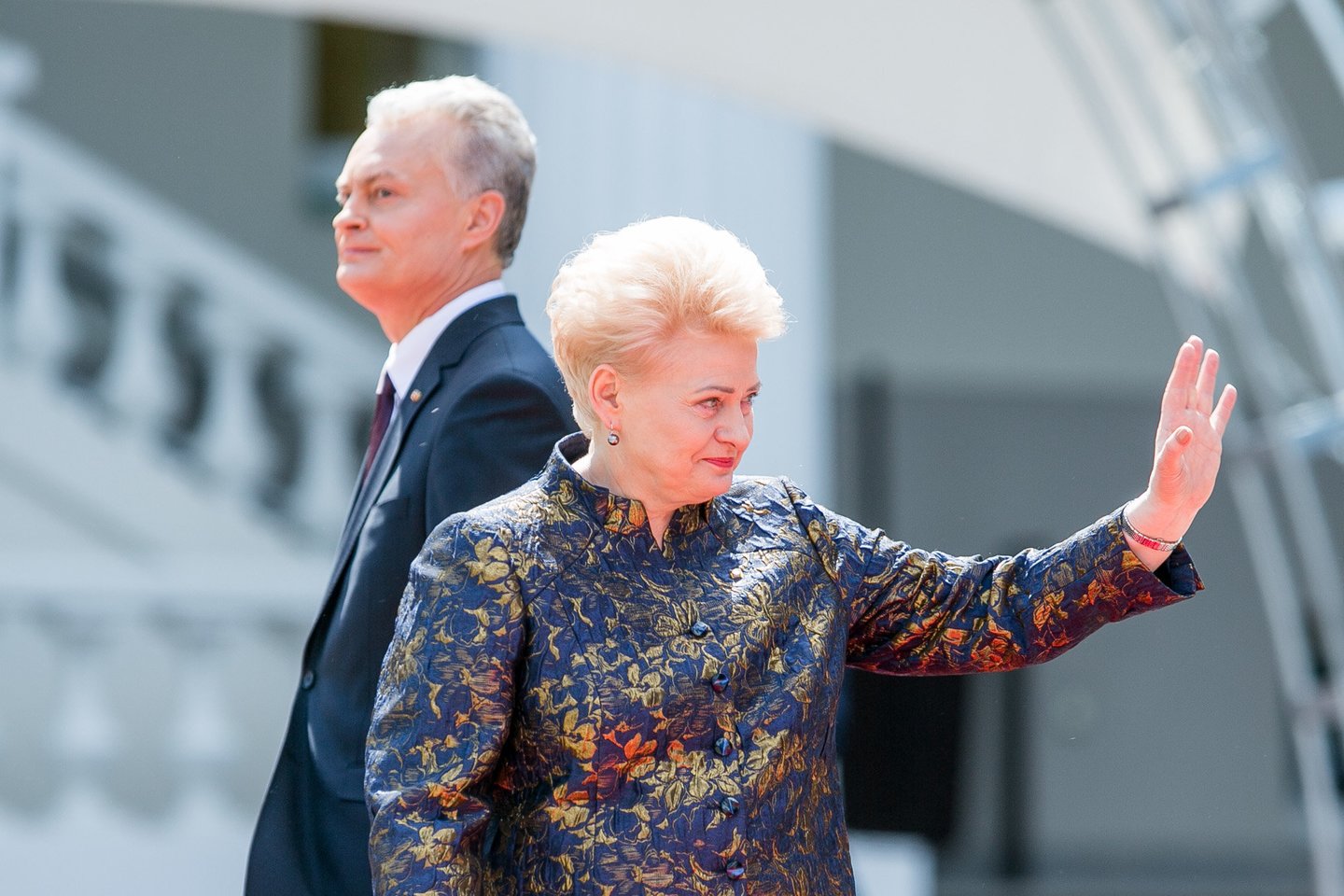 Gitanas Nausėda ir Dalia Grybauskaitė<br>T.Bauro nuotr.