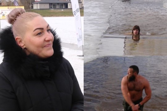 Lietuvoje dar nebuvo: 150 metrų lediniu vandeniu – tokiam iššūkiui pasiryžo rokiškėnai