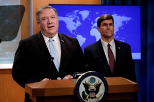 Buvęs JAV diplomatijos vadovas M. Pompeo ragina boikotuoti Pekino žiemos olimpiadą
