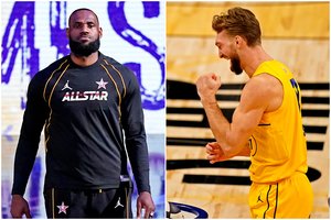 NBA Visų žvaigždžių rungtynėse – lanko tvirtumą tikrinęs D. Sabonis bei LeBrono ekipos dominavimas