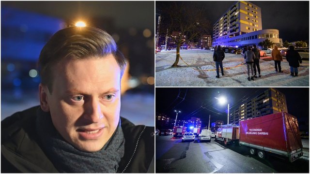 Vicemeras V. Benkunskas pateikė daugiau informacijos apie Vilniaus daugiaaukščio evakuotus gyventojus