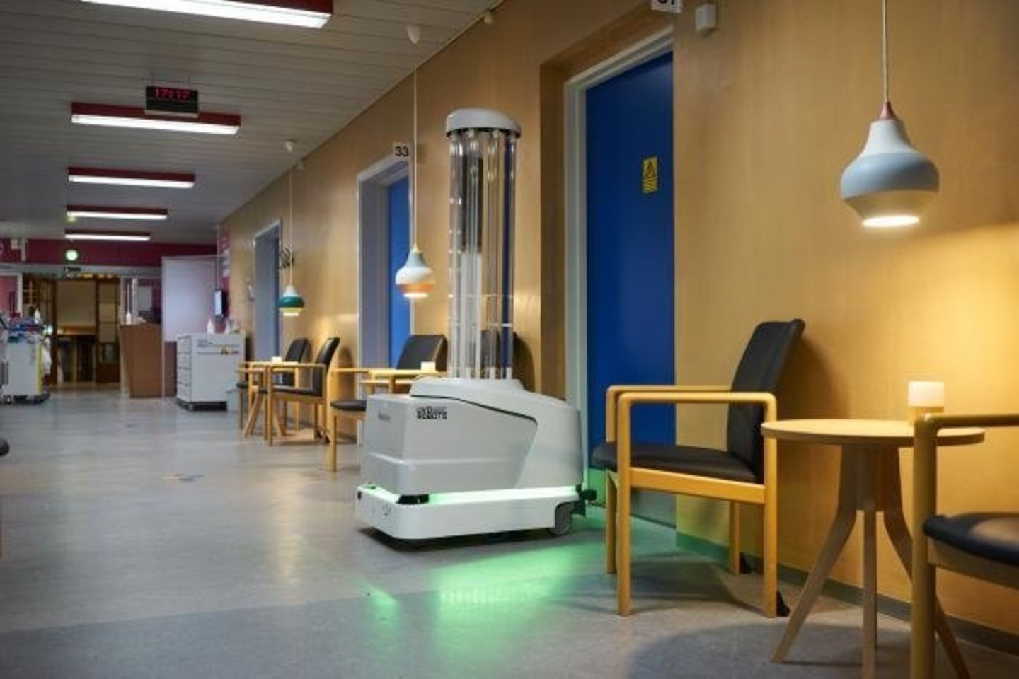  Antradienį Vilniaus centro polikliniką pasieks pirmasis Europos Komisijos nupirktas dezinfekcijos robotas.<br> Europos Komisijos nuotr.