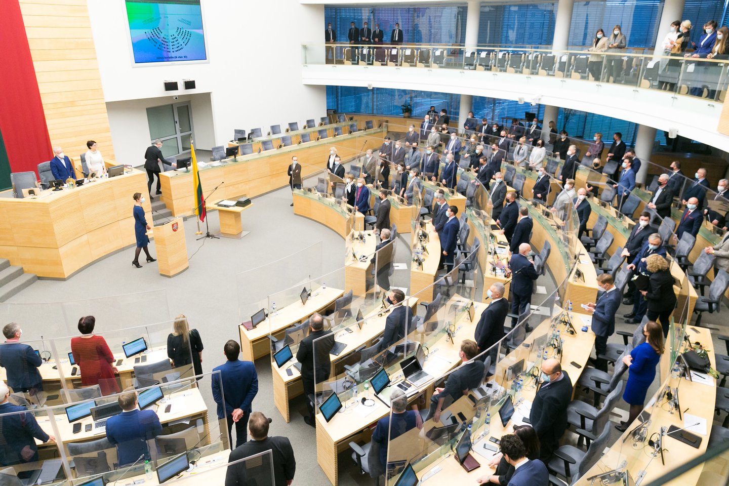 Seimas trečiadienį renkasi į pavasario sesiją: pirmasis posėdis rengiamas parlamento rūmuose.<br>T.Bauro nuotr.