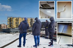 Dėl įskilusio daugiabučio konstruktoriai ir ekspertai kol kas ramūs, gyventojai jaučiasi kitaip