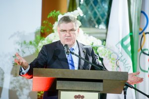 Olimpinio komiteto vadovas Thomas Bachas lieka poste dar ketveriems metams