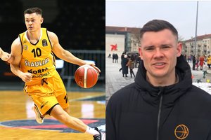 „Šiaulių“ klubo islandas E. Fridrikssonas džiaugėsi išlikusia tautų draugyste ir skyrė sveikinimą lietuvių kalba