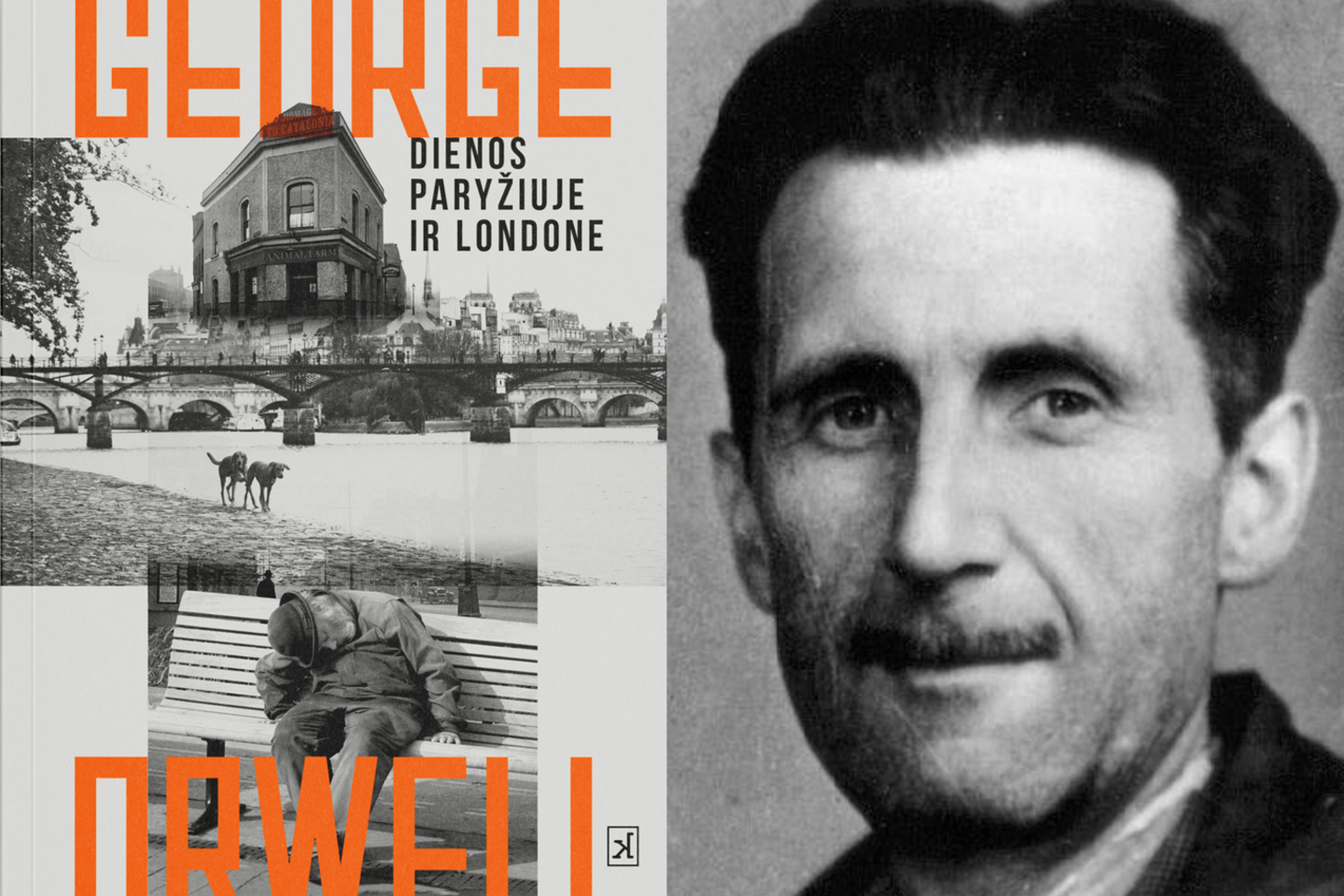 Į pirmąją G.Orwello knygą „Dienos Paryžiuje ir Londone“ sugulė jo bastūniškos asmeninės patirtys.